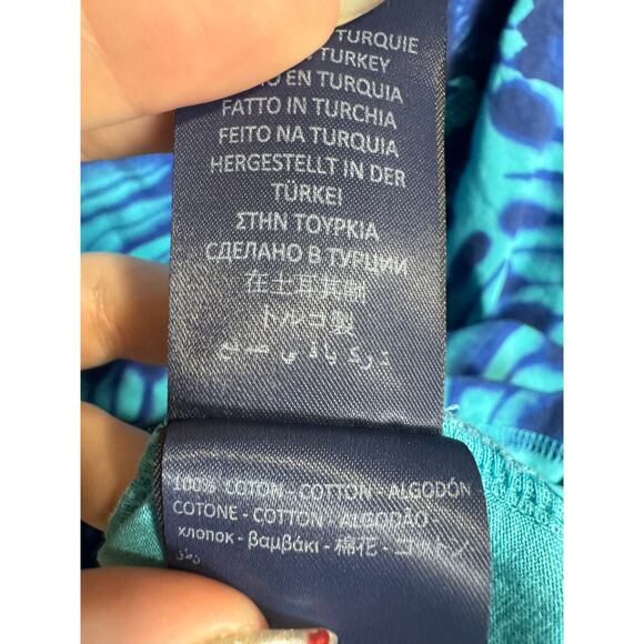 Vilebrequin Men’s Tie Dye Tareck Tee Shirt Crewneck Short Sleeve Blue Size XL - Picture 11 of 13